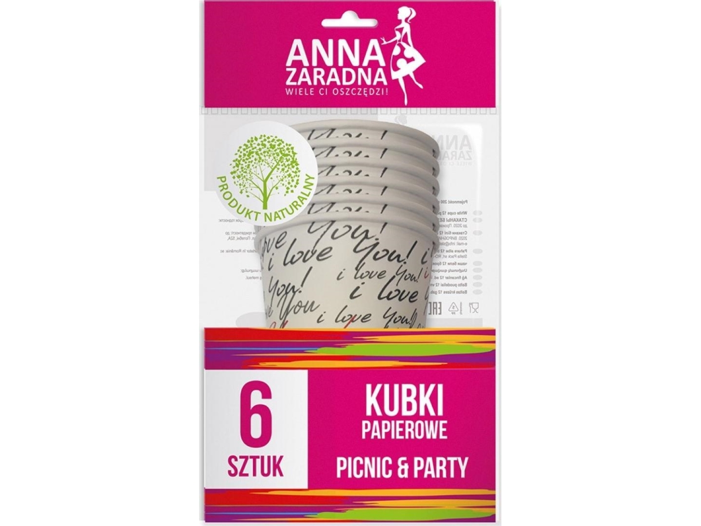 ANNA ZARADNA Papir kopper 1op.- 6 stk.