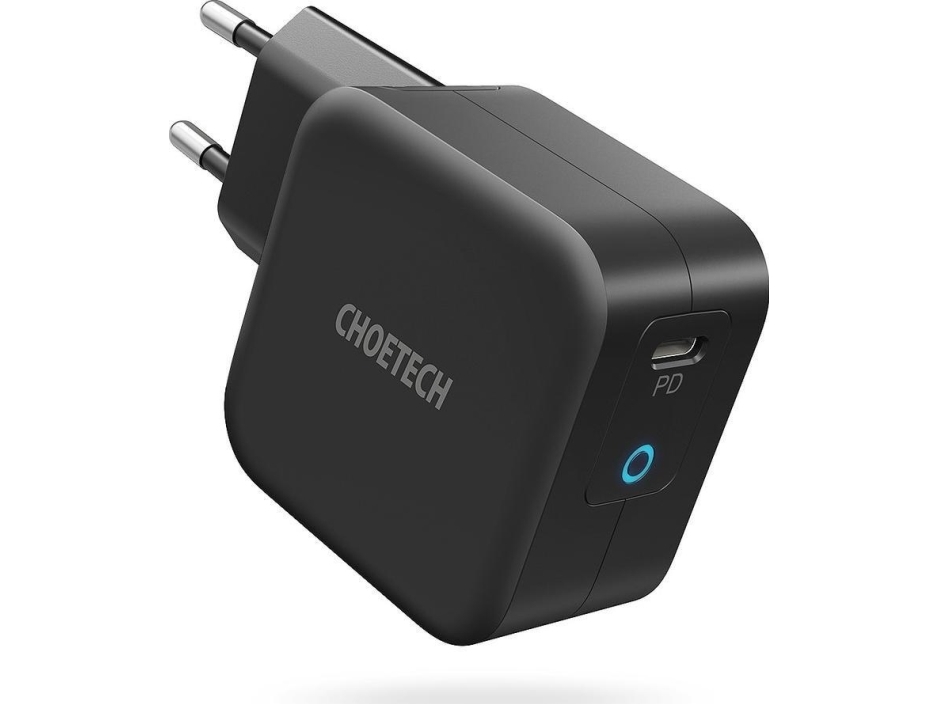 Choetech Gan Usb Type C Hurtigoplader 61W 3A Power Delivery Sort (Q6006)