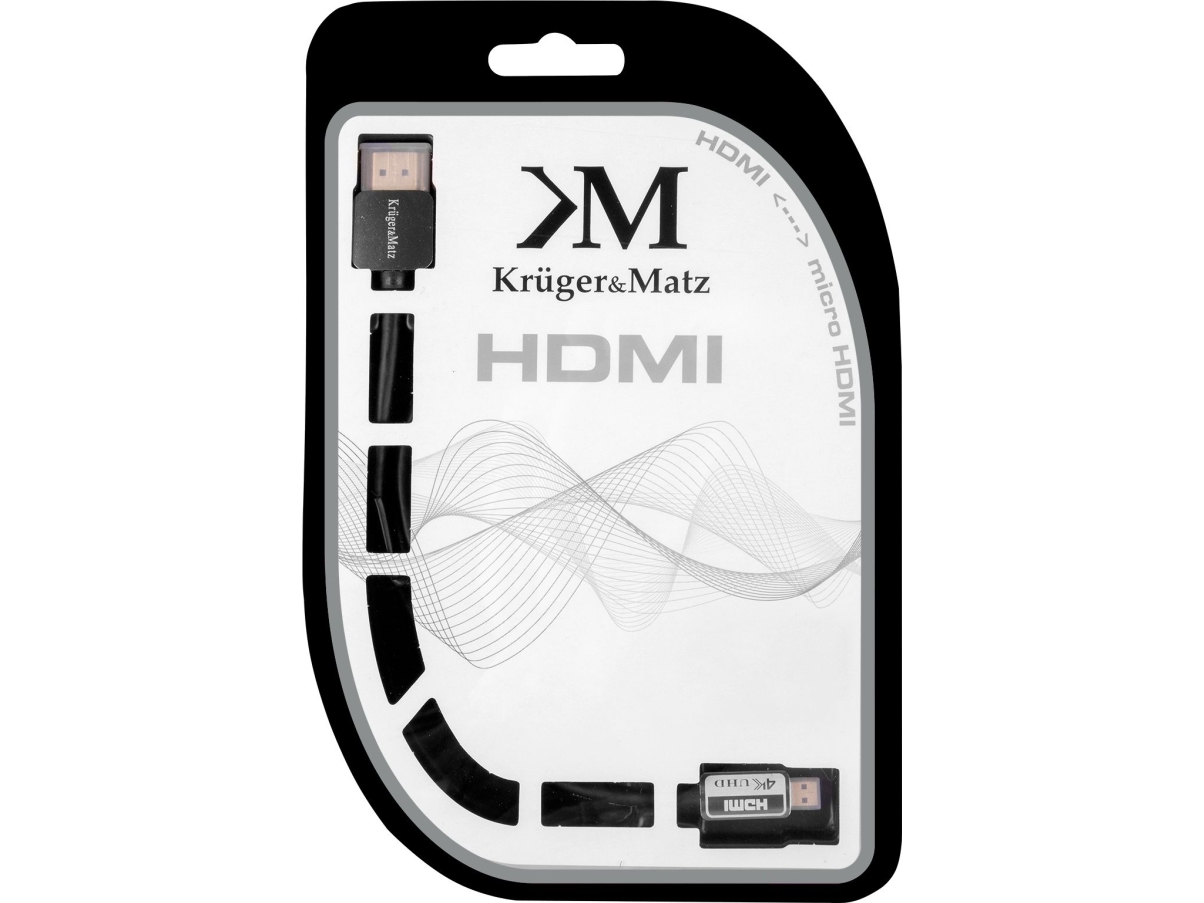 Kruger & Matz Microhdmi - Hdmi Kabelis 1.8M