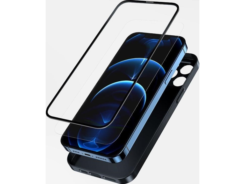 Joyroom Joyroom 360 Full Case-Etui Til Iphone 13 Pro Bagside Og Forside + Hærdet Glas Grå (Jr-Bp935 Tranish)