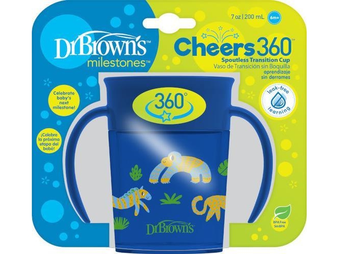 TC71006-DR BROWN's-CUP 360° drikkeglas 200 ml blå