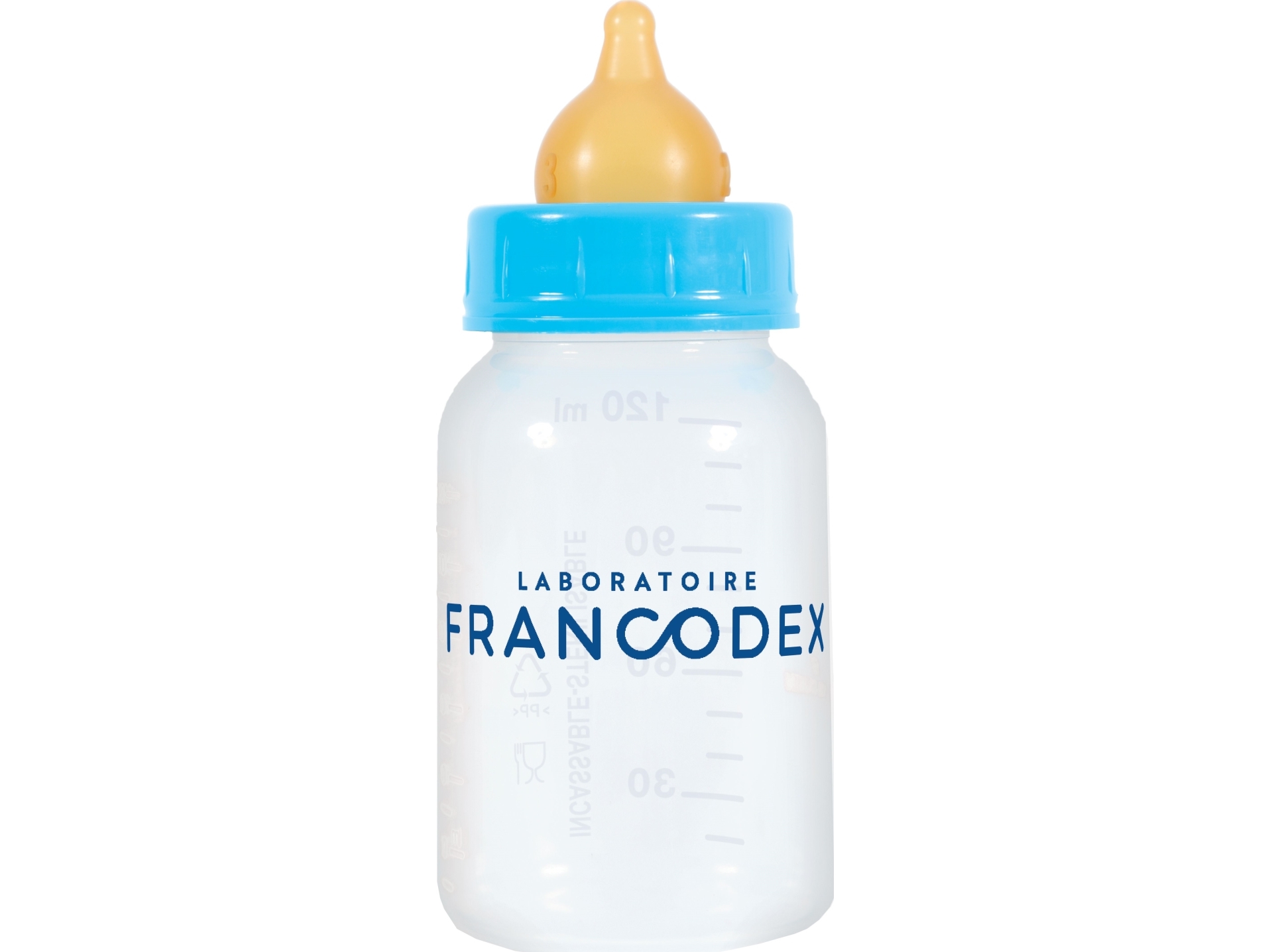 Francodex pentujen ja kissanpentujen ruokintapullo 120 ml + 2 tuttipulloa