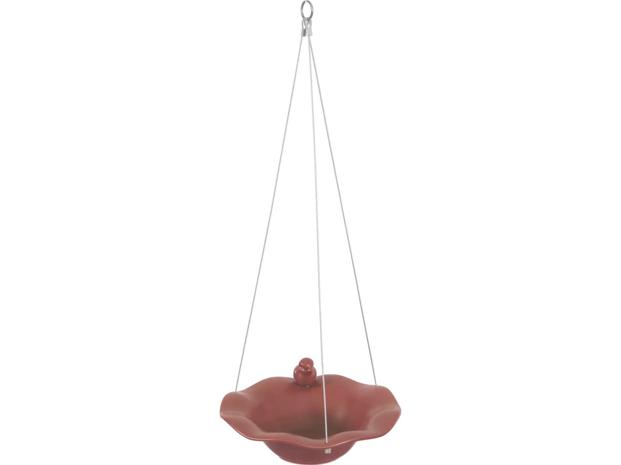 ZOLUX Drinker/ceramic pool with a bird figure, brick color | Sällskapsdjur - Fågel - Burar och tillbehör | GameStuff