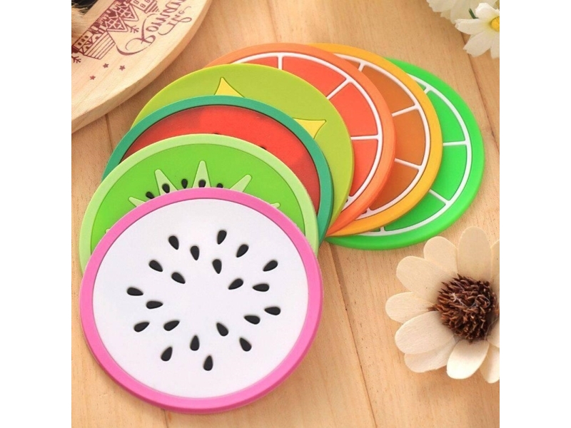 Eh Excellent Houseware Vaisinių padėkliukų rinkinys puodeliams 8,5 cm 6 vnt.