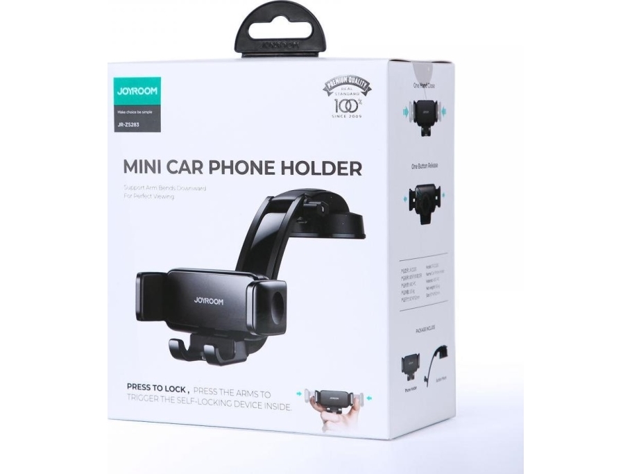 Joyroom Joyroom Uchwyt Samochodowy Joyroom Jr-Zs283 Dash & Windshield Car Mount Black