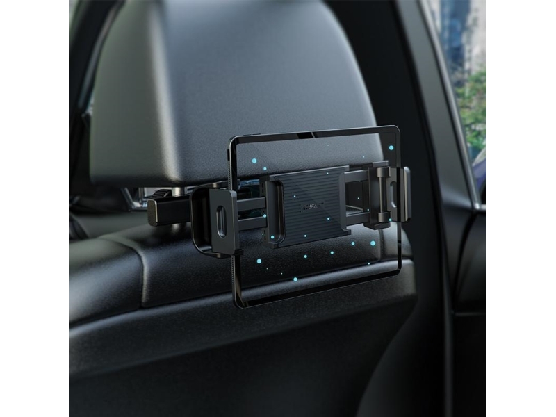 Acefast car headrest mount for phone and tablet (135-230mm wide) black (D8 black)