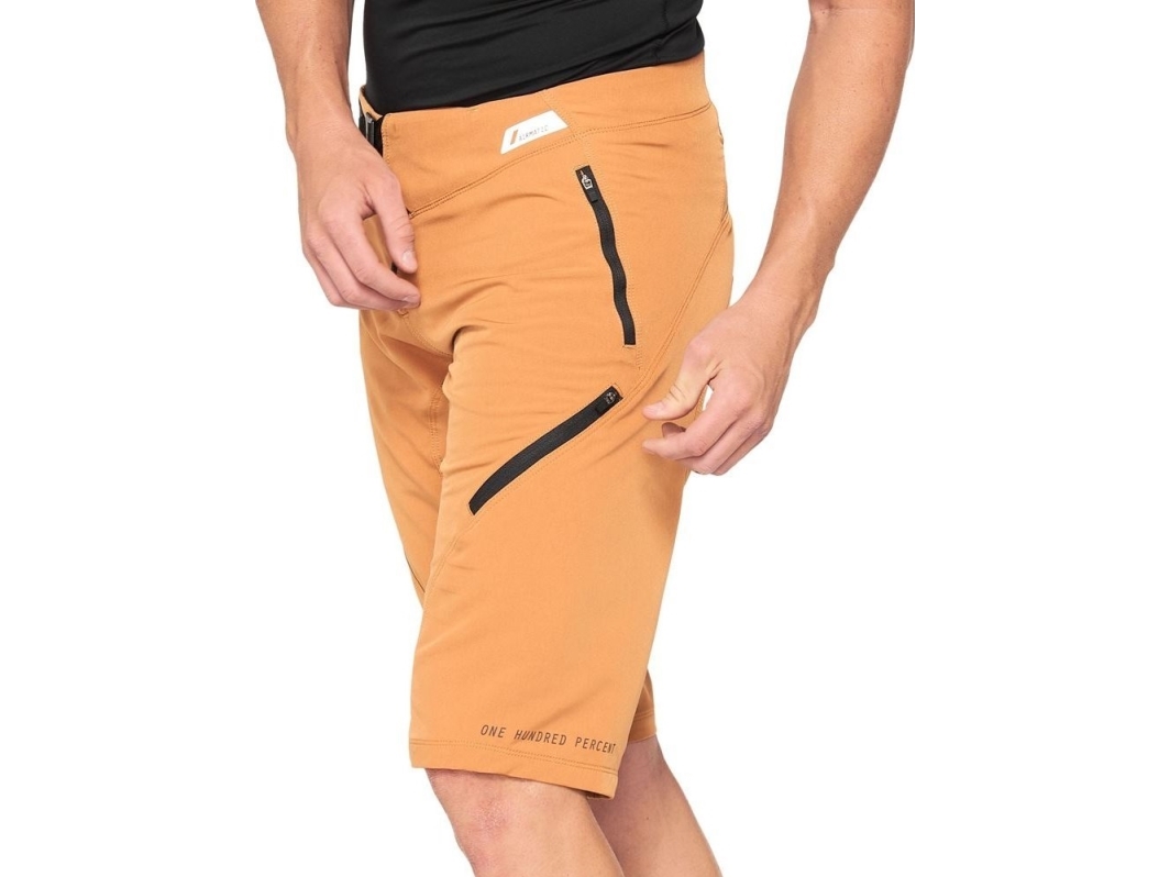 100% Szorty Męskie 100% Airmatic Shorts Caramel Roz. 38 (Eur 52) (New 2021)
