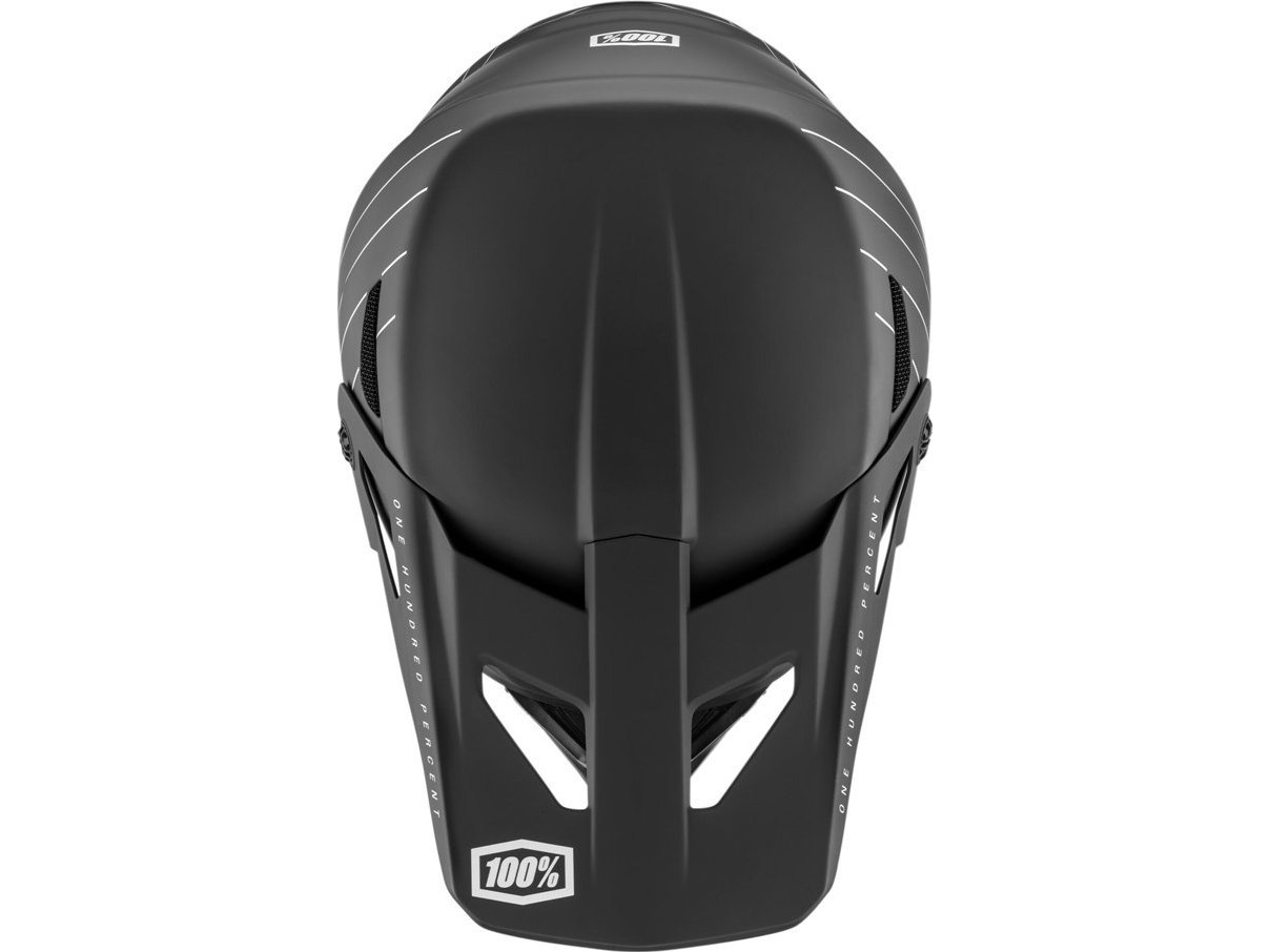 100% helhj&auml;lm f&ouml;r junior 100% STATUS DH/BMX Essential Black str. S (47-48 cm) (STO-80011-001-04)