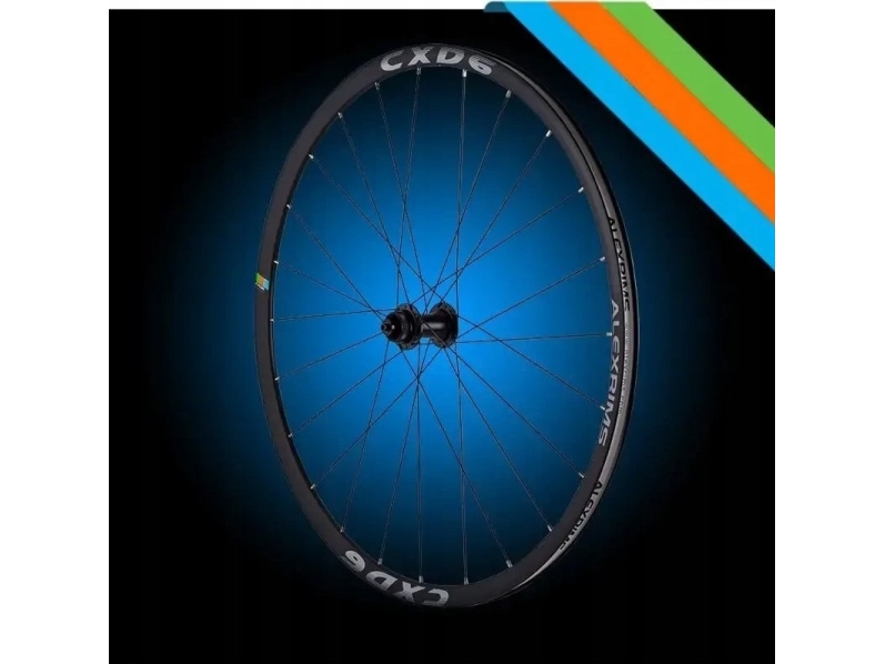 Alexrims landevejscrosshjul ALEXRIMS CXD6 ROAD DISC, 700C, 24 mm konus, Tubeless Ready, skivebremse IS, stiv aksel, maskinlejer, vægt 1881 g (NY)