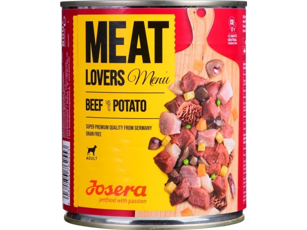 Josera Meatlovers Menu Wolowina Z Ziemniakami - Vådfoder Til Hunde 800 G (30003915)