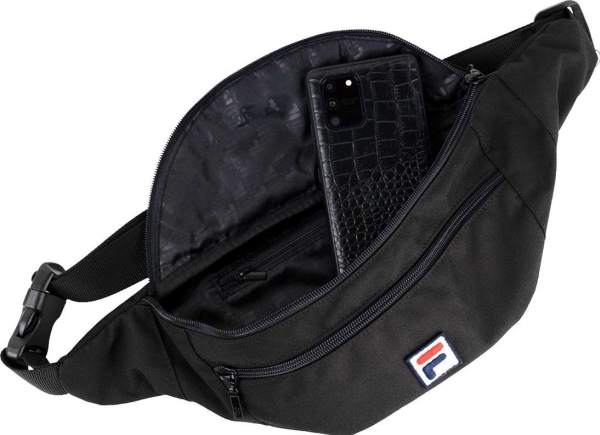 Sportstaske Fila  Bissau Coated Canvas Double Zipper Waist Bag