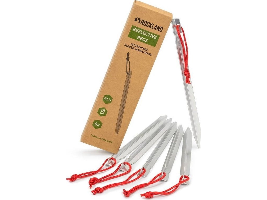 Rockland telt-slæder REFLECTIVE PEGS 6 stk.