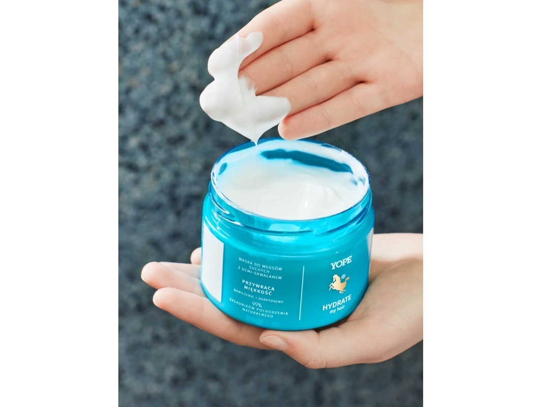 Yope Hydrate My Hair-maske til tørt hår med hemi-squalan 250 ml