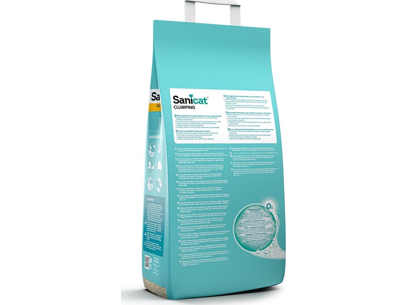 Cat litter Sanicat Clumping, litter, for cats, bentonite, odorless, 8l, clumping | Sällskapsdjur - Katt - Kattsand och annat strö | GameStuff