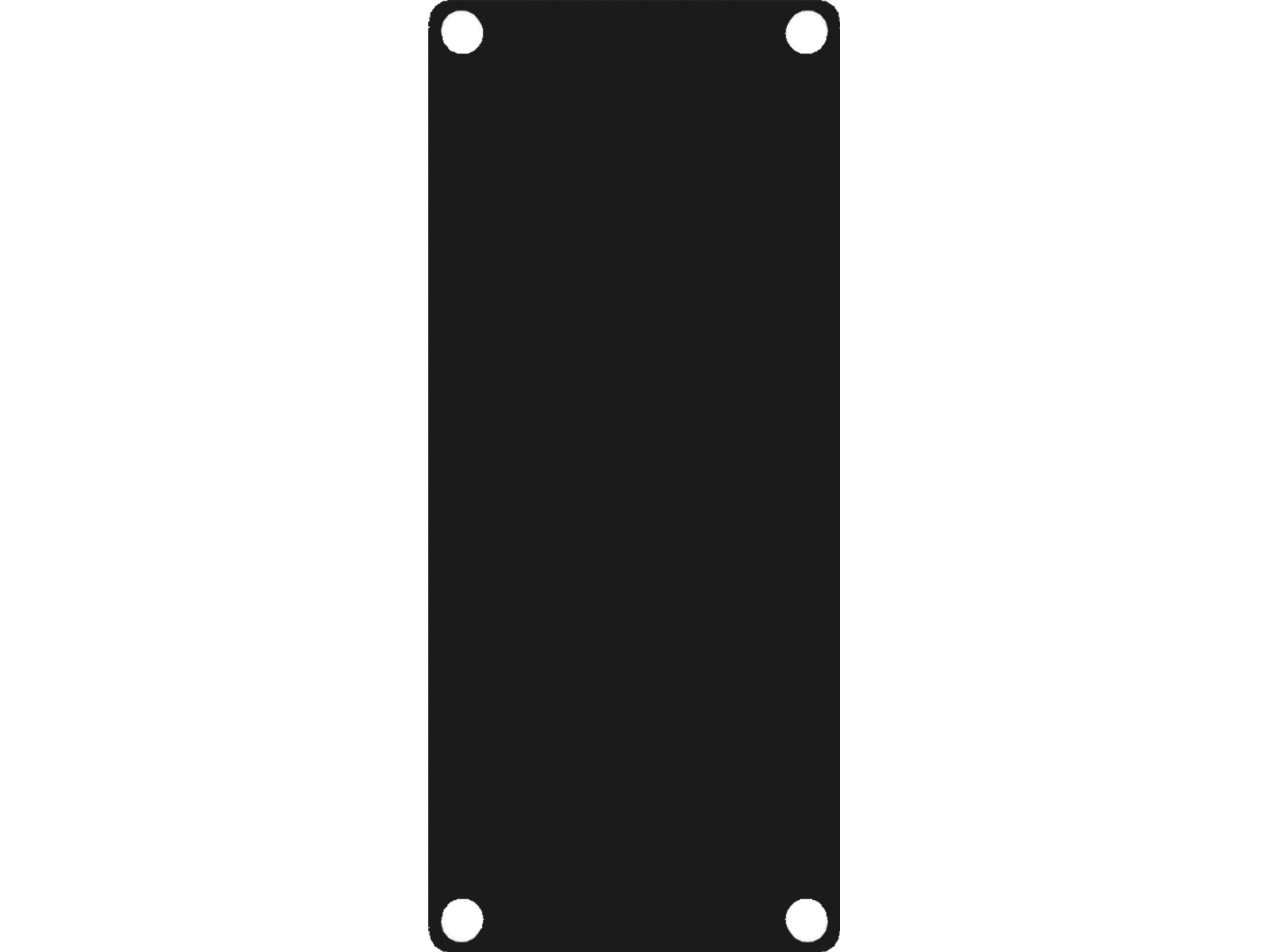 Caymon Caymon Casy101/B Casy 1 Space Closed Blind Plate Black Version