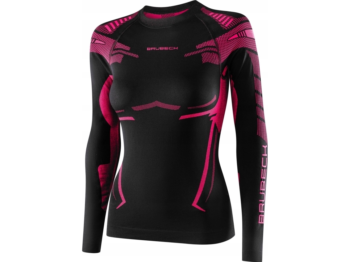 Brubeck LS15690 Sweatshirt DRY svart/fuchsia M | Cykling - Kläder - Grundlager | GameStuff