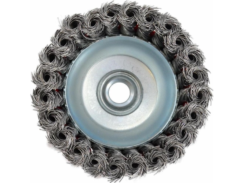 AWTools renseskive/børste til rørfremføring 100 mm, snoet wire, gevind M14