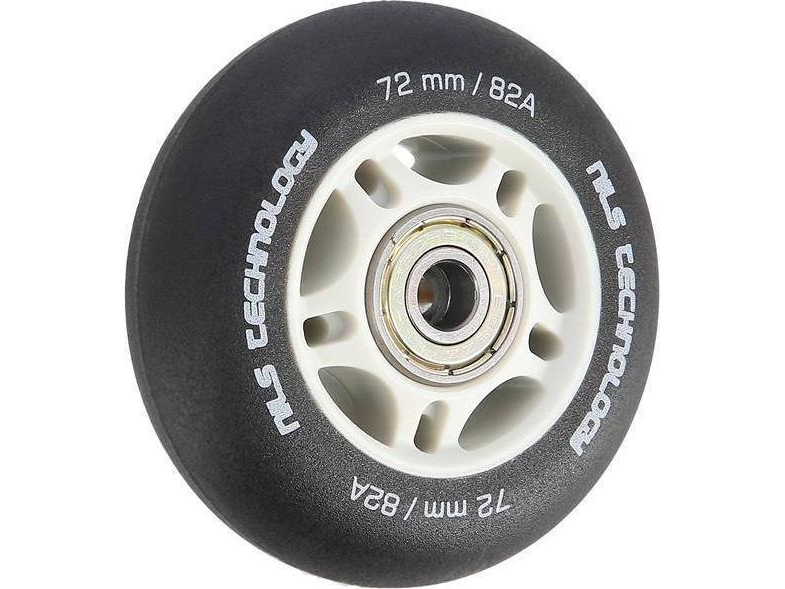 Nils Extreme PU 72x24 82A sort MATOWE (4 szt.) + ABEC-9 (8 szt.)  NILS EXTREME