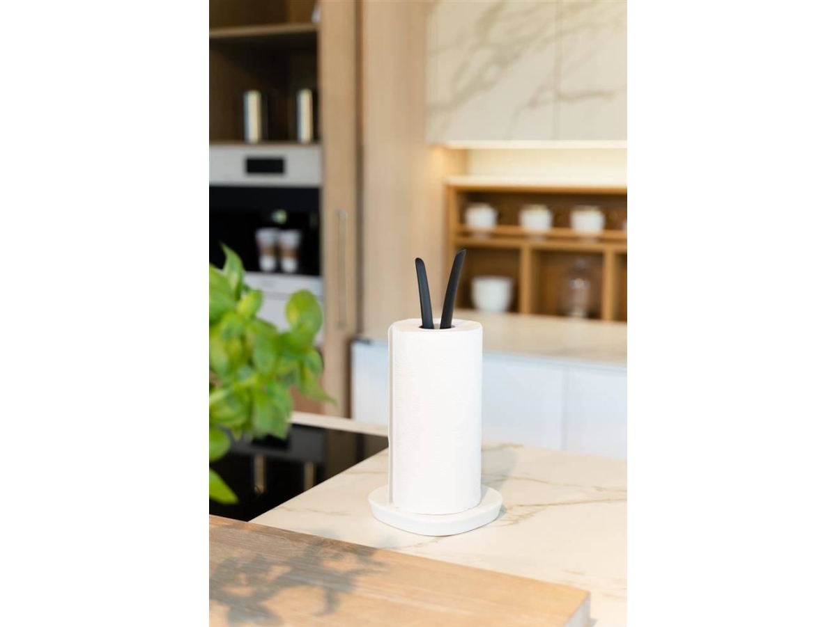 Vialli Design håndklæderulleholder i sort/hvid Livio 28371