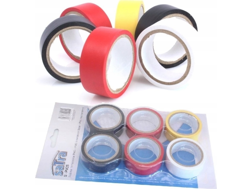 Satra SATRA PVC isoleringsband MIX 6st. | EL Artiklar - Vägar & tillägg - Isoleringstejp | GameStuff