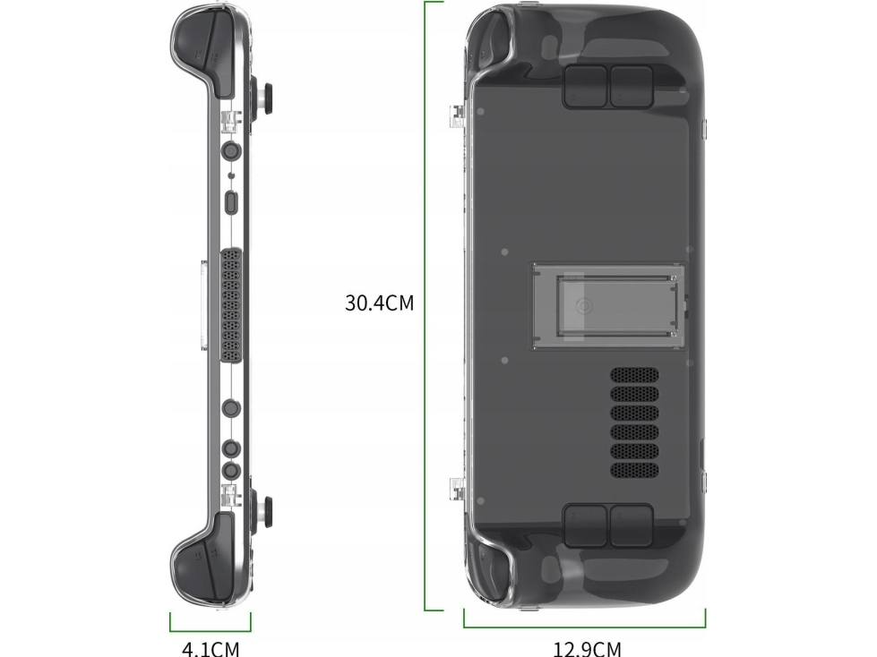 JYS Carrying Case Pouch Pouch Case + Stand For Steam Console Deck/Transparent/Jys-sd003