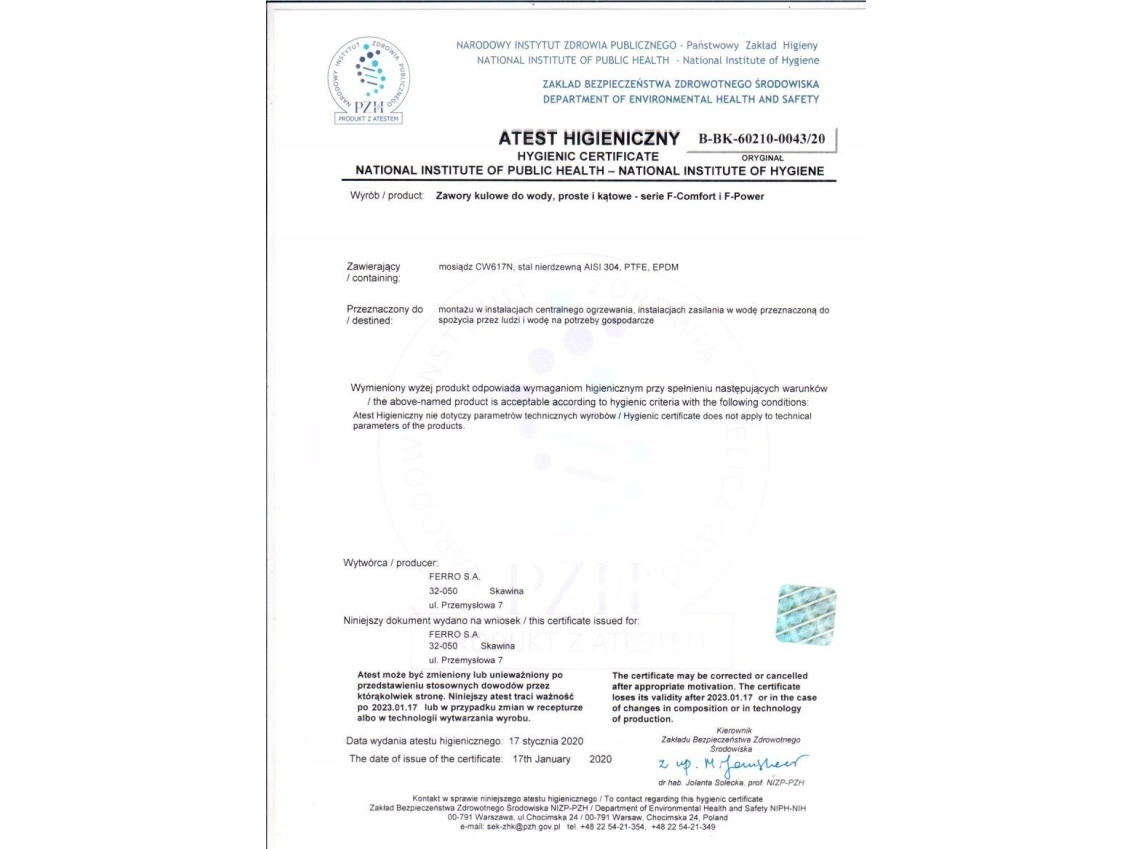 FERRO KCN2 KYTKETTY BULLY-VENTTIILI 3/4 METALLILIITTIMELLÄ // ZKC.20.MET-R-COMFORT-FER