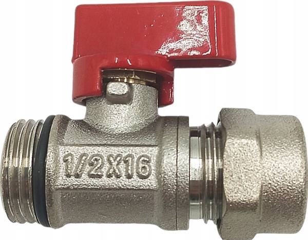 Hydroland Z.Kul.Pex.Cz Kugleventil Med Mini Pex 1/2Gzx16x1/2" Rød // Px-Zkw-Mini-Pex-C