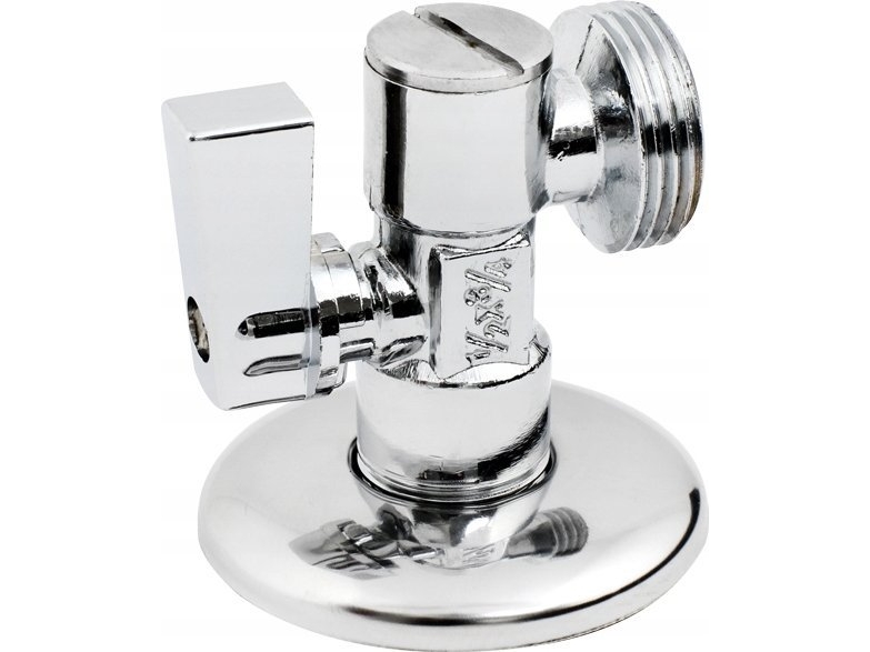 Hydroland ANGLE BALL VALVE 1/2 -3/8 WITH FILTER AND ROSETTE H // ZK.1/2-3/8.I.F.R