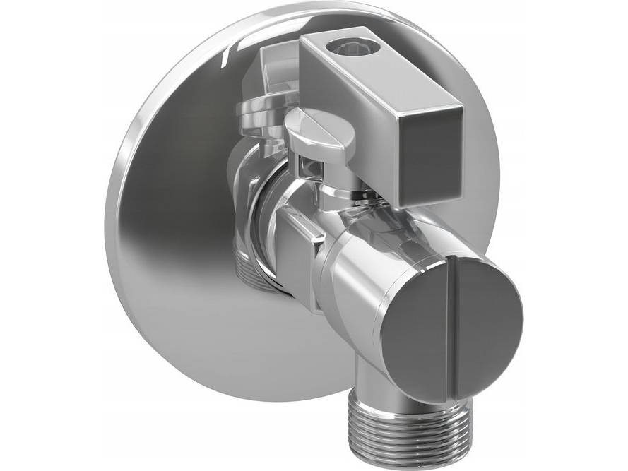 Hydroland ANGLE BALL VALVE 1/2 -3/4 WITH FILTER AND ROSETTE H. // ZK.1/2-3/4.I.F.R