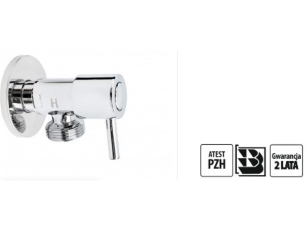 Hydroland VINKELVENTIL 1/2-3/4 KERAMISK HOVED ZK.C20 // ZK.1/2-3/4.H-CERAM