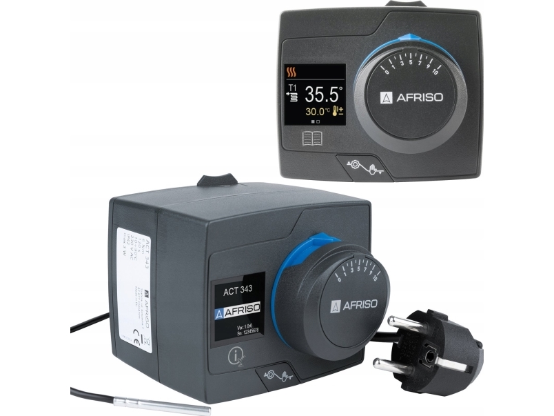 Afriso ACT 343 ProClick konstant temperaturregulator, 1 givare, 230 V AC, 10-90 ° C | Ventilation & Klimat - Uppvärmning - Värmekontroll och termostater | GameStuff