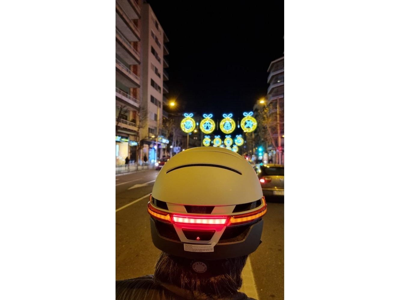 Livall Neo Smart Bluetooth LED/SOS City-hjelm, grå, r. L (BH51M)