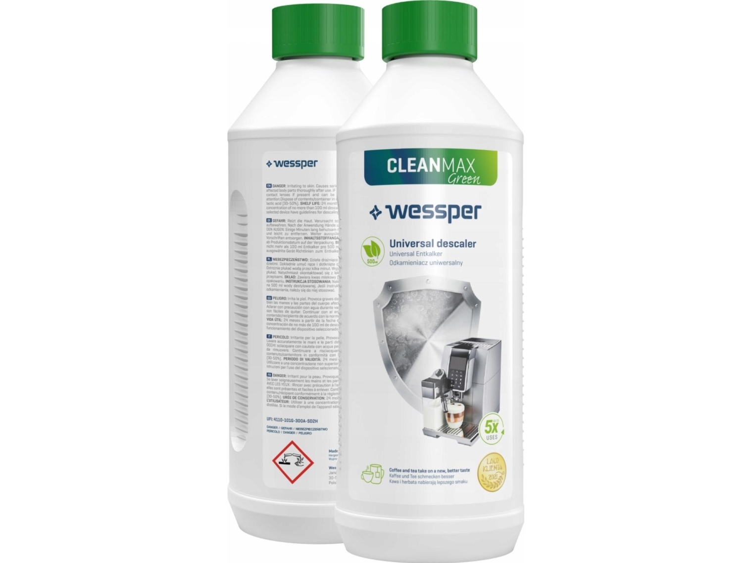 Wessper Cleanmax Afkalkningsmiddel til Kaffemaskiner - 0.5L