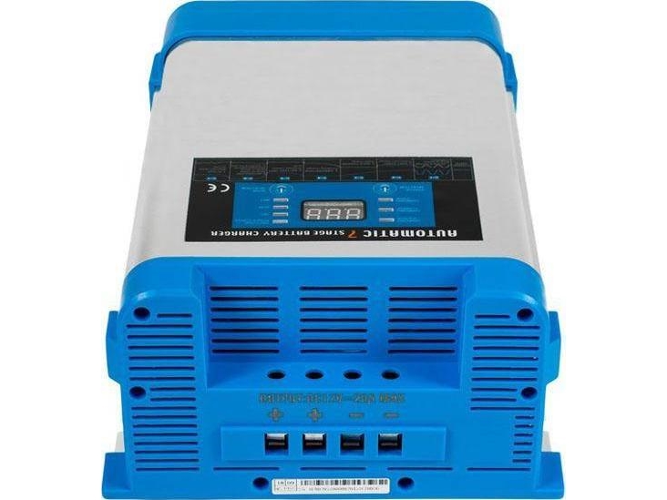Azo 12-Volt Batterioplader Bc-40 Pro 40A (230V/12V) Lcd 7-Trins Oplader