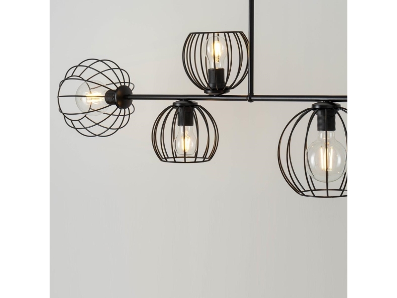 Hængelampe Sigma Loftslampe loftstil Madam 32368 metal, sort billede