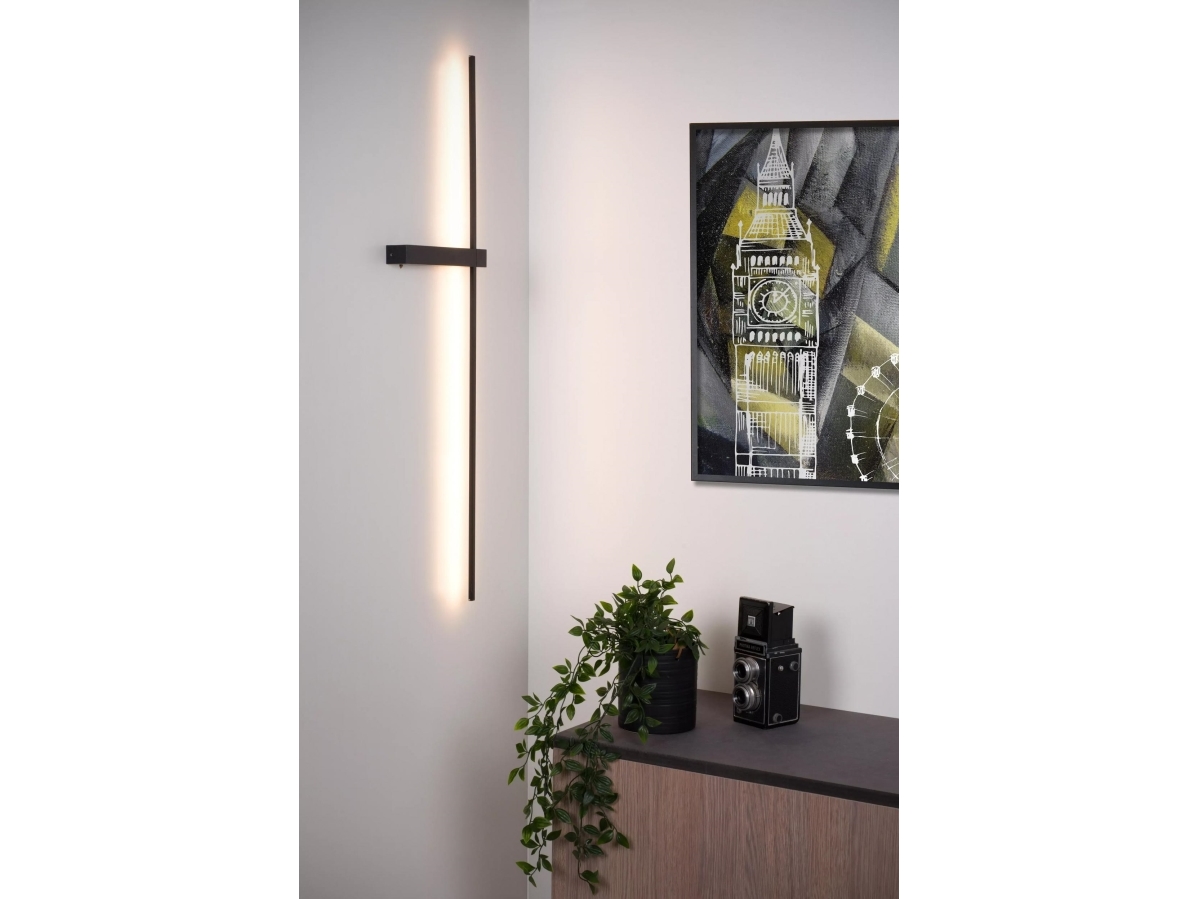 Lucide Segin væglampe LED-list 10W 2700K metal sort