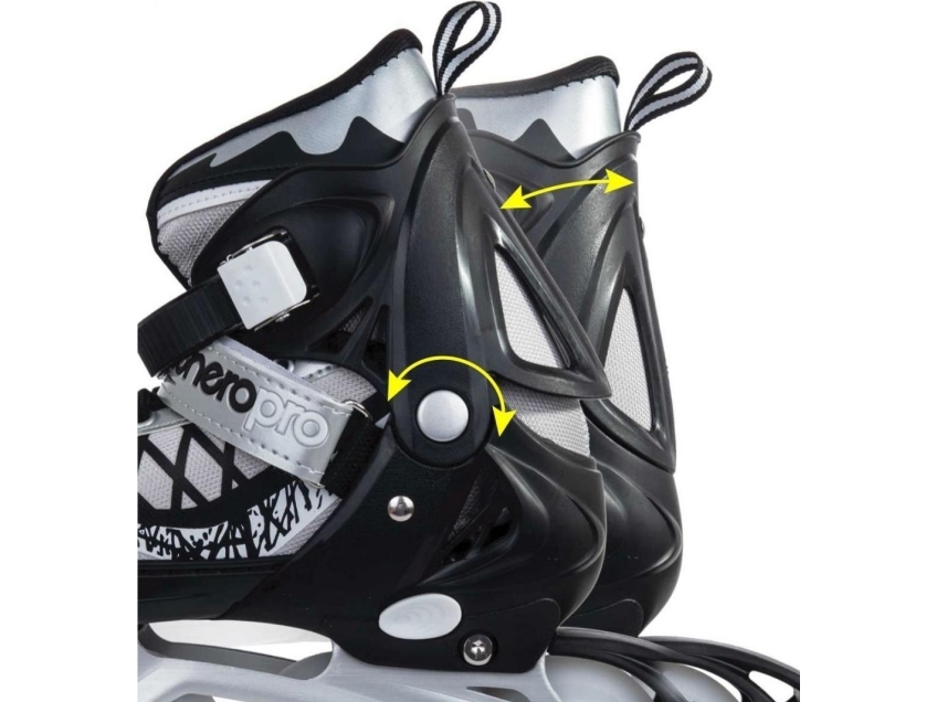 Enero Led rullskridskor med avtagbar skida justerbar grå r. 26-29 | Utomhusleksaker - Gå / Löpande fordon - Inlines | GameStuff