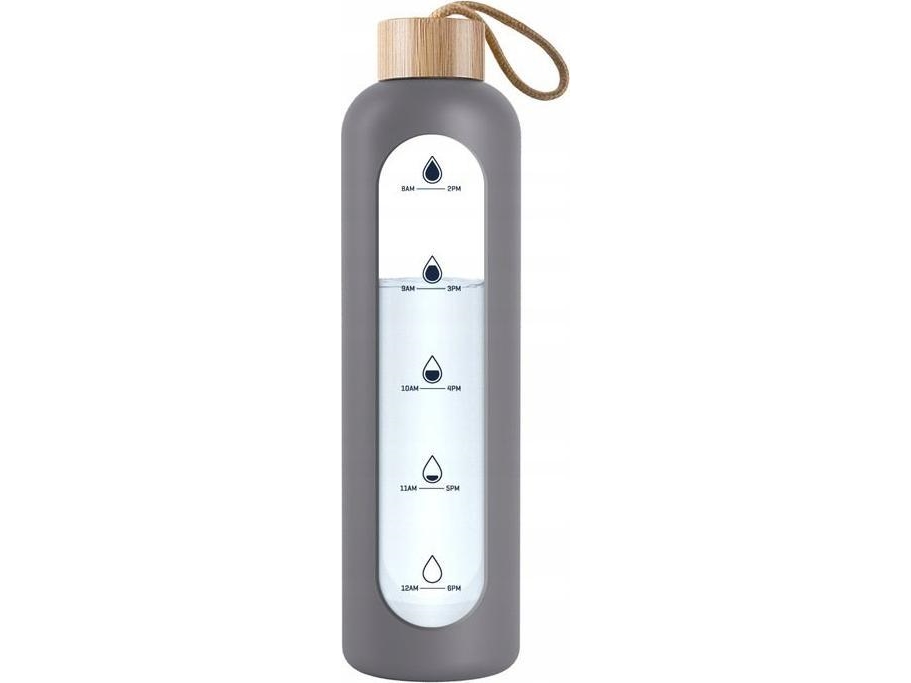 Wessper Wessper motivationsflaske 1 liter - grå