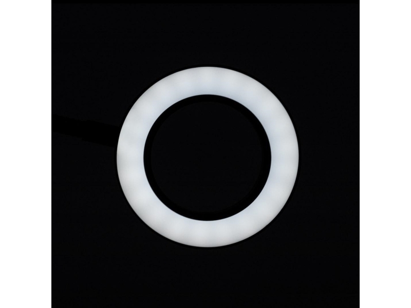 Activeshop LAMPKA LUPA LED SNAKE RING NA BIURKO CZARNA
