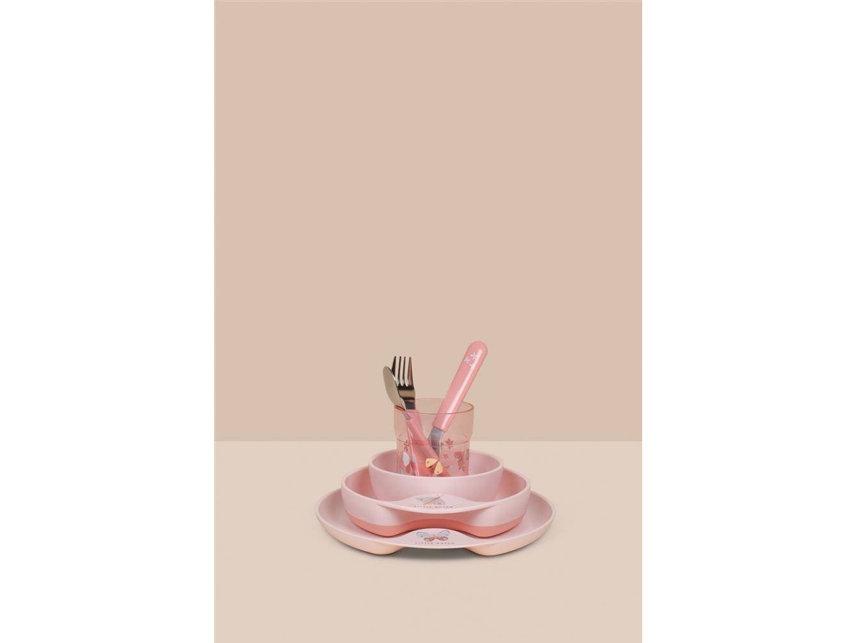 Rosti Mepal Mepal Vaikiška stiklinė ’Flowers & Butterflies’