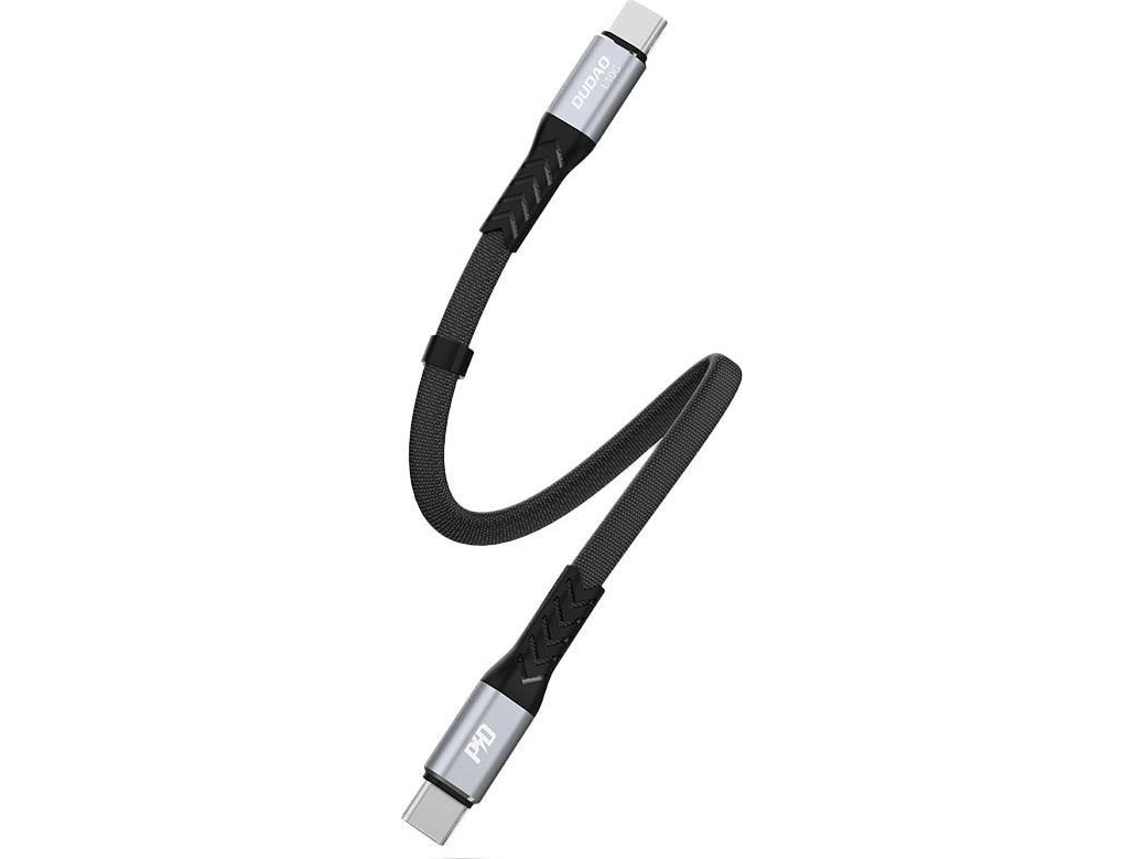 Dudao L10C USB-C to USB-C cable 100W 0.23m sort
