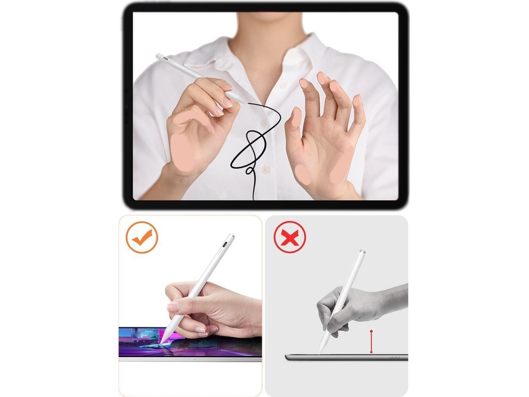 Joyroom JR-X9 aktiv pekpenna för Apple iPad vit (JR-X9)