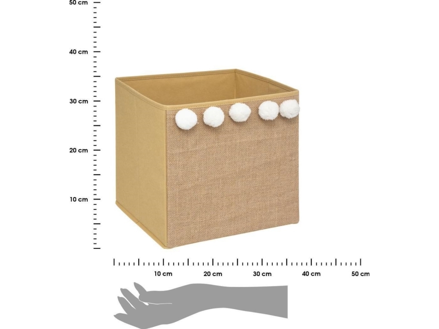 Atmosphera stofkurv til børneværelse legetøj 29×29 cm