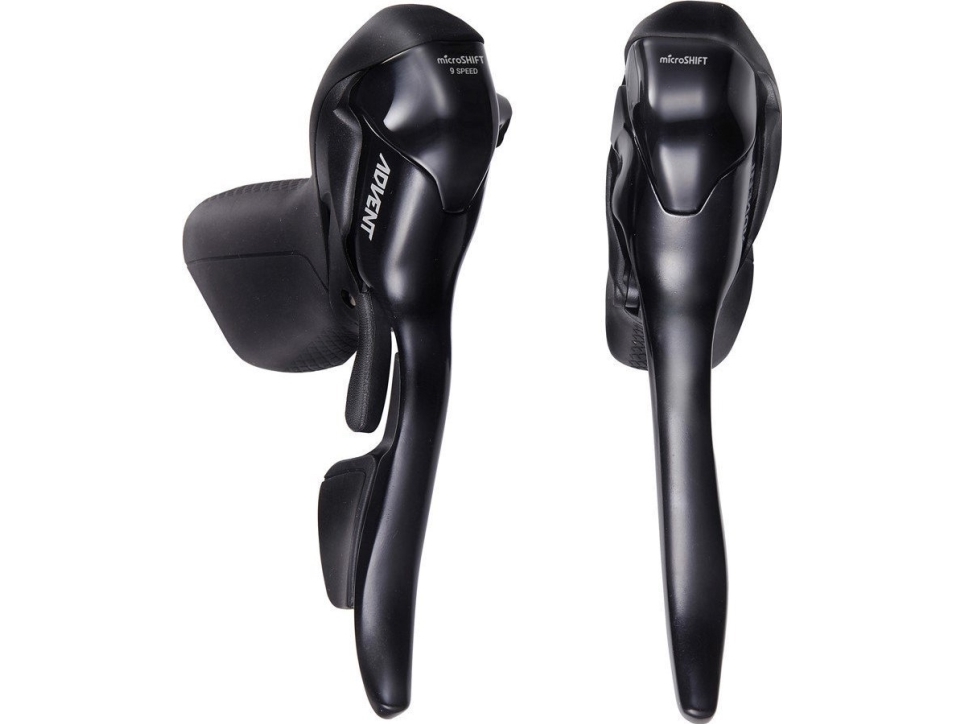 Microshift Schalthebel/Bremse Microshift Advent, 9-Fach, Dual Control, Links, Schwarz (Nicht Kompatibel Mit Shimano) (New)