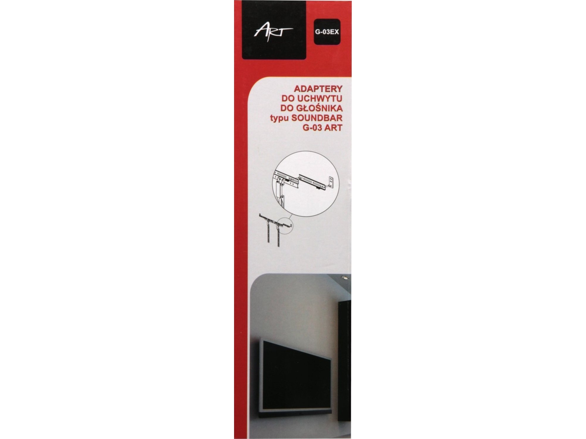 Art ADAPTER DO UCHWYTU DO GŁOŚNIKA typu SOUNDBAR G-03 EX ART extention kit