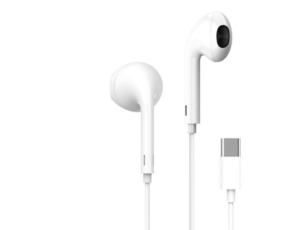 Fiesta FIESTA earphones med mikrofon USB-C kablet in-ear hvid [45647]