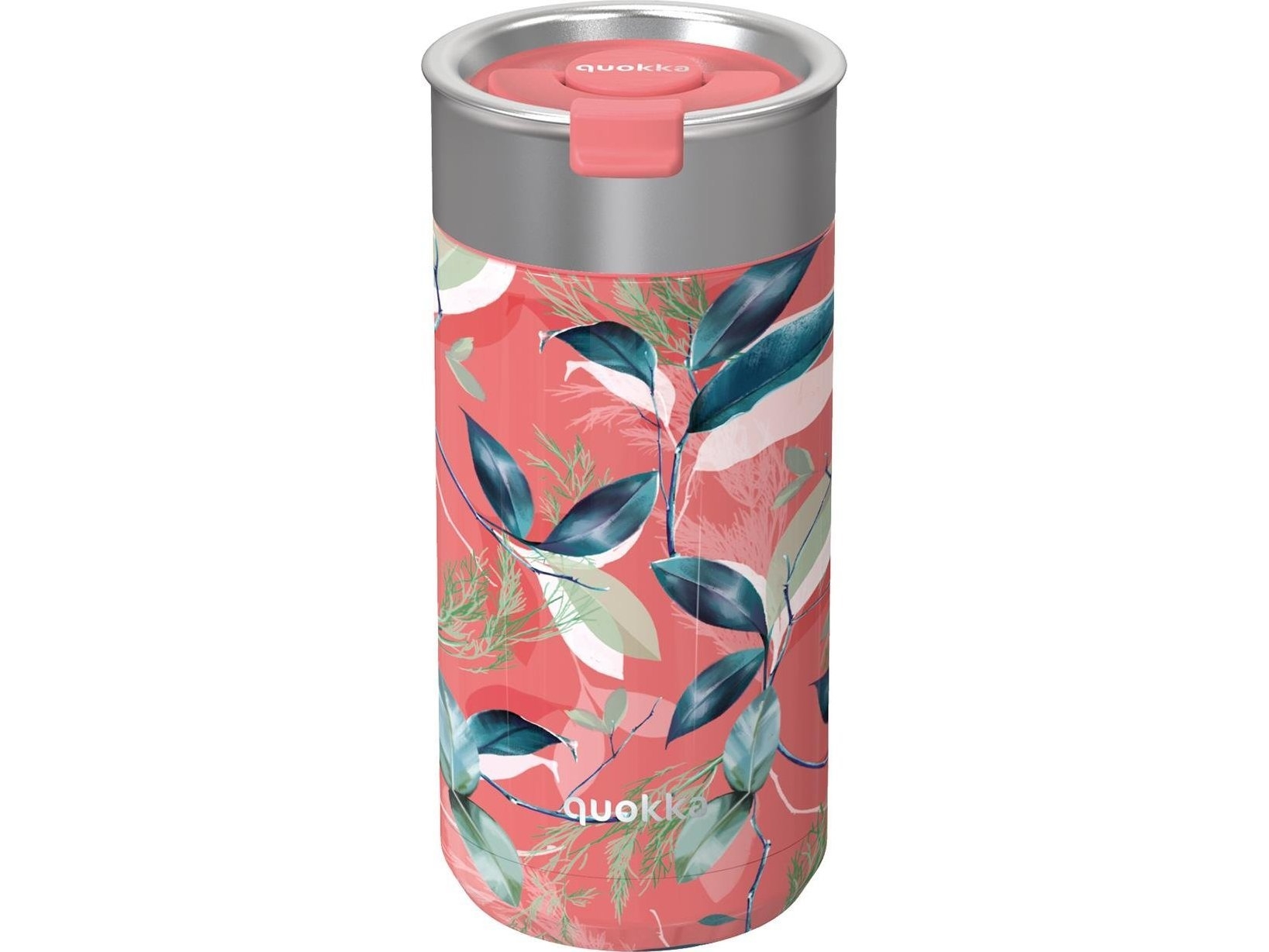 Quokka Boost Coffee Tumbler - Thermal Mug Made Of Stainless Steel With Infuser 400 Ml (Exotic Pink)