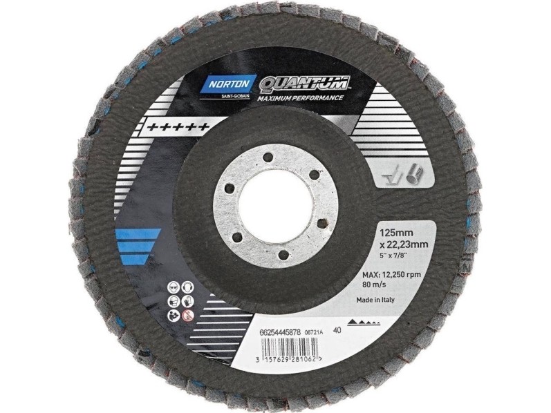 Lamelrondel 125x22 P40 - Norton Quantum R996 Typ 28 | Elverktyg - Tillbehör - Tillbehör till Slipmaskin | GameStuff