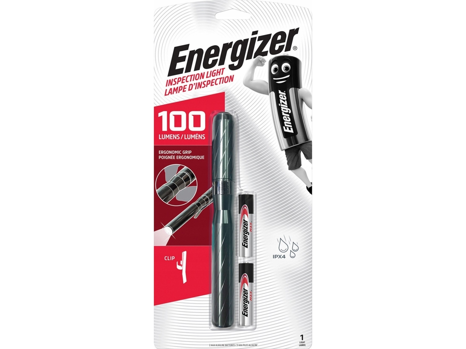 Energizer E301699300 Metal Inspection Light Lommelygte Batteridrevet LED (RGB) 146 mm Sort | Belysning - Annan belysning - Ficklampa | GameStuff