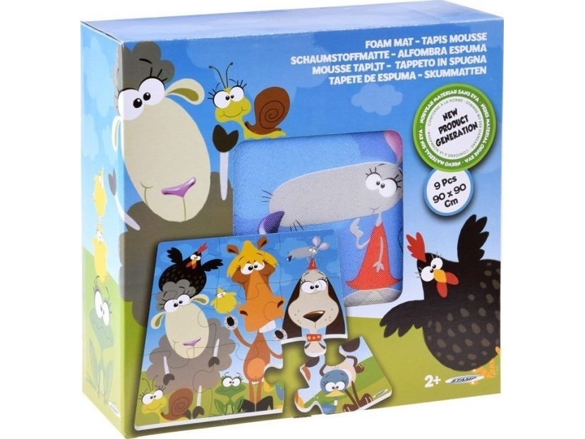 Stempel Puslespil skummåtte Dyr 37cm x 37cm ZA3151